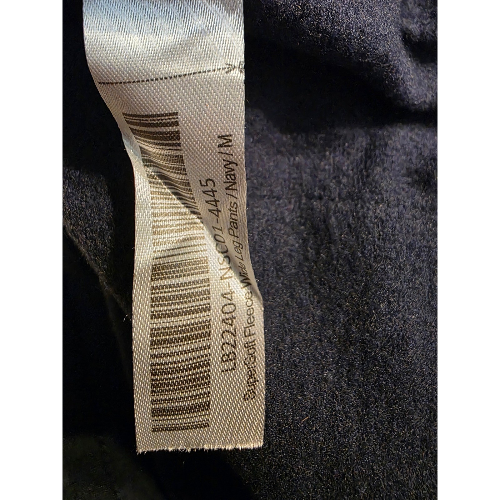 Quince SuperSoft Fleece Wide Leg Pants Navy Blue Tencel Modal Blend Medium - View 4