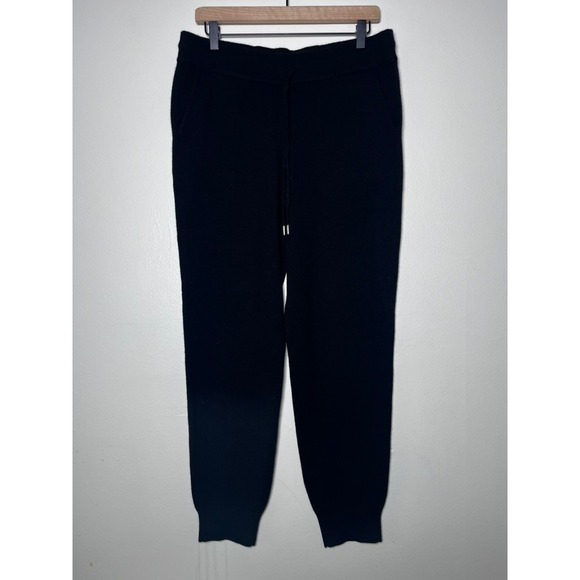Quince SuperSoft Fleece Wide Leg Pants Navy Blue Tencel Modal Blend Medium - View 8