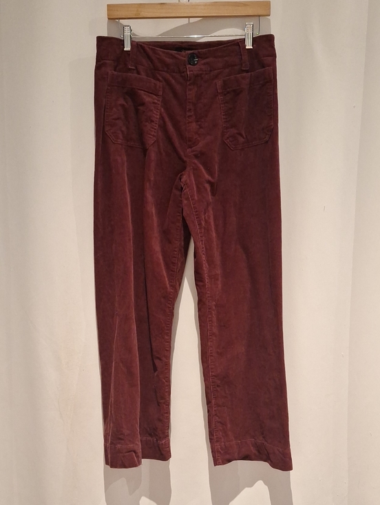 Quince SuperSoft Fleece Wide Leg Pants Navy Cropped Drawstring XS - View 10