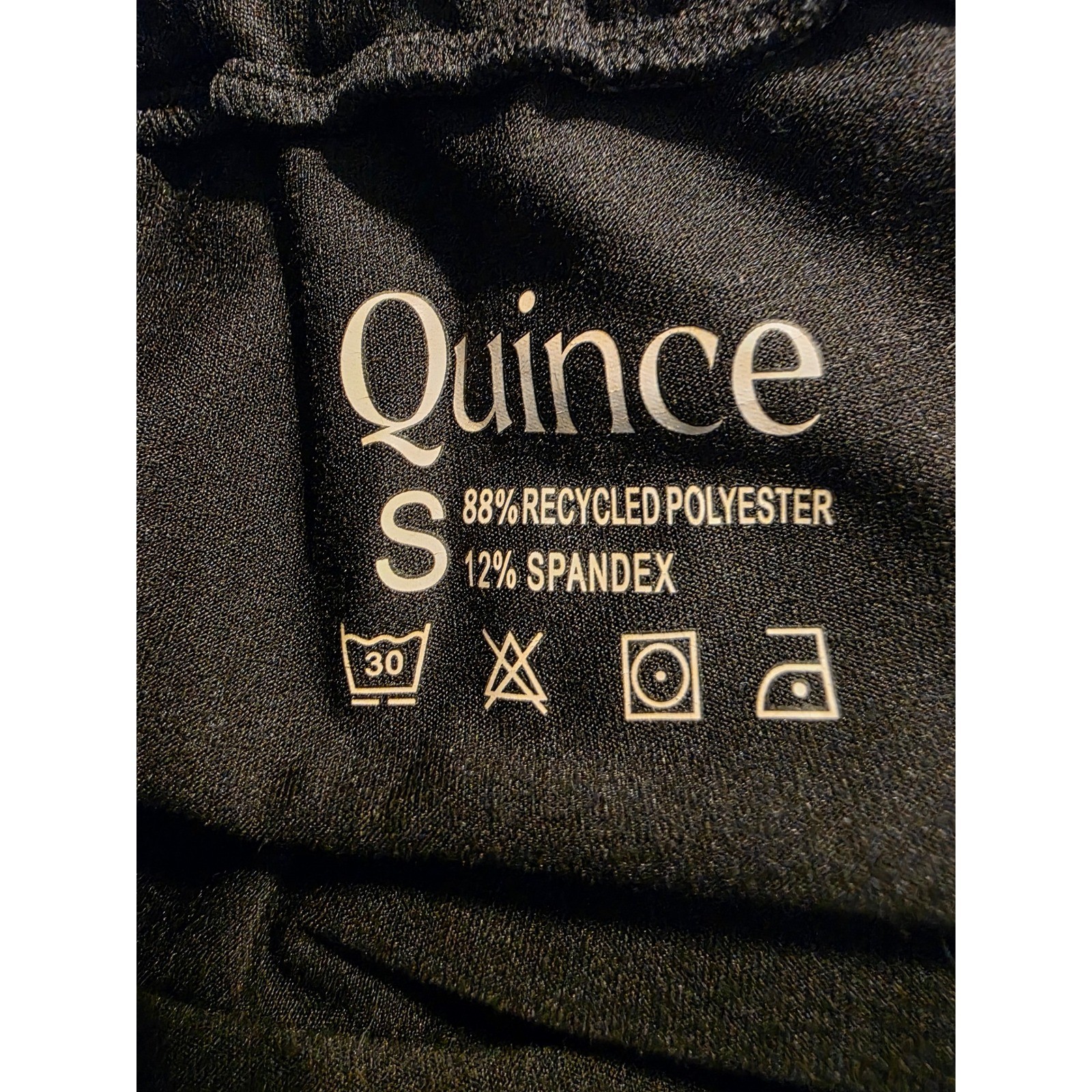 Quince Flowknit Mid-Rise Jogger Black Recycled Polyester Spandex ZJGS01 Womens S - View 4