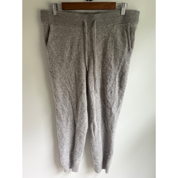 Quince Flowknit Mid-Rise Jogger Black Recycled Polyester Spandex ZJGS01 Womens S - View 14