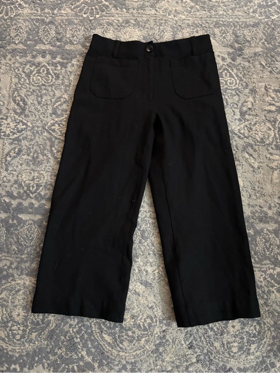 Quince Cotton Linen Twill Straight Leg Pants Charcoal Grey Size S - View 9