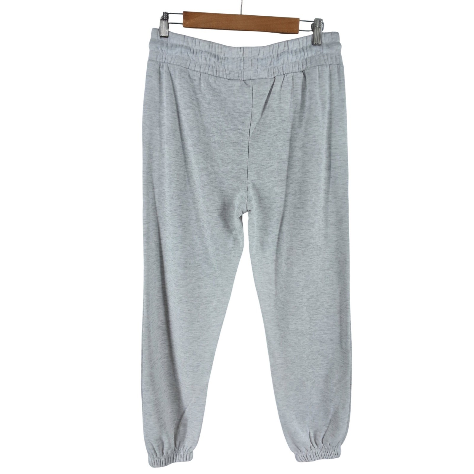 Hello Kitty Heather Grey Graphic Jogger Sweatpants Sanrio Blue Bows Medium - View 6