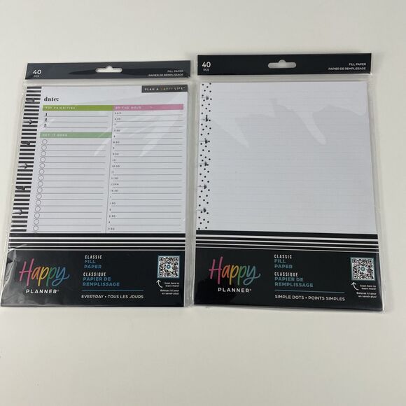 The Happy Planner Classic Half Sheet Filler Paper 60 Sheets Stripes FIL-106-4036 - View 18