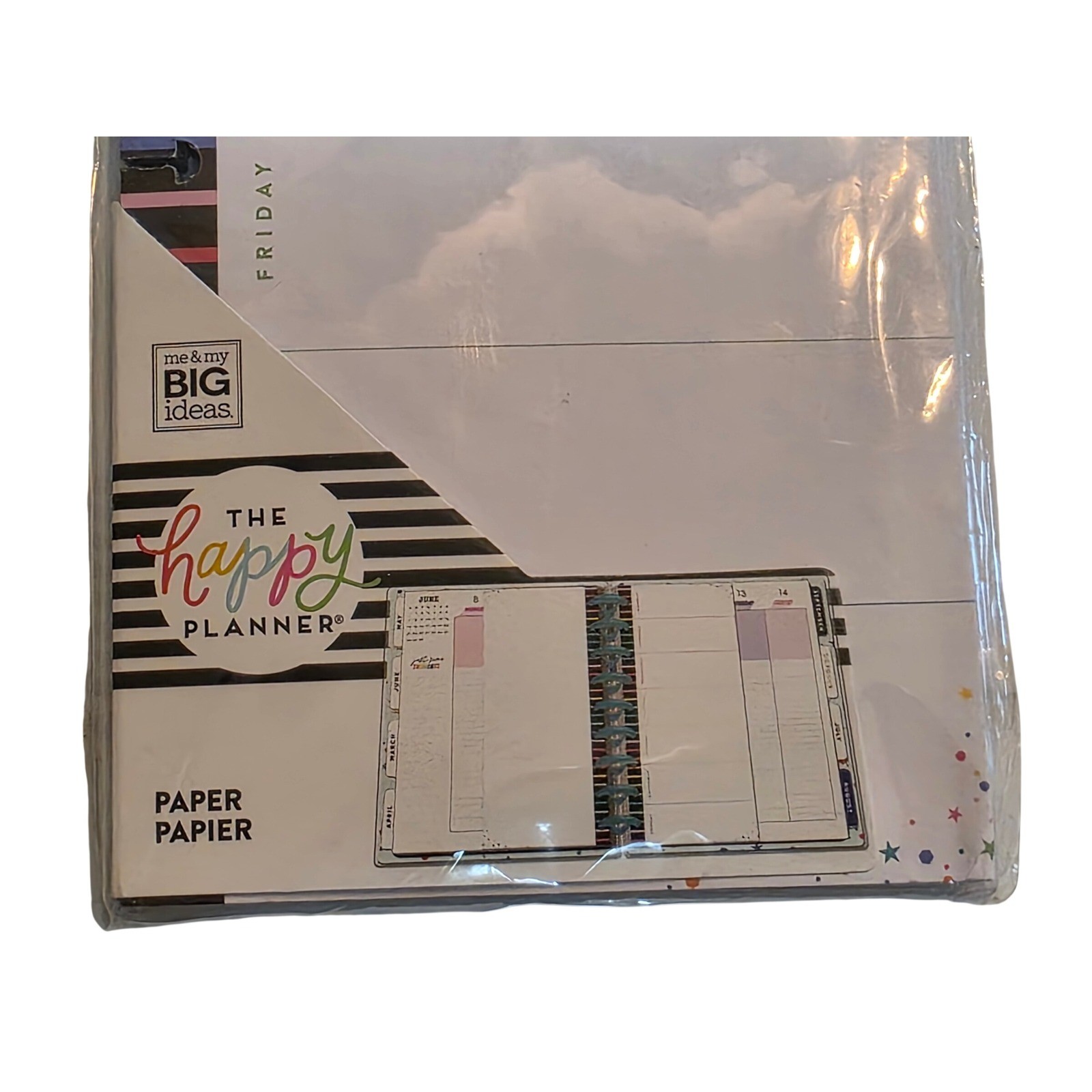 The Happy Planner Classic Half Sheet Filler Paper 60 Sheets Stripes FIL-106-4036 - View 3
