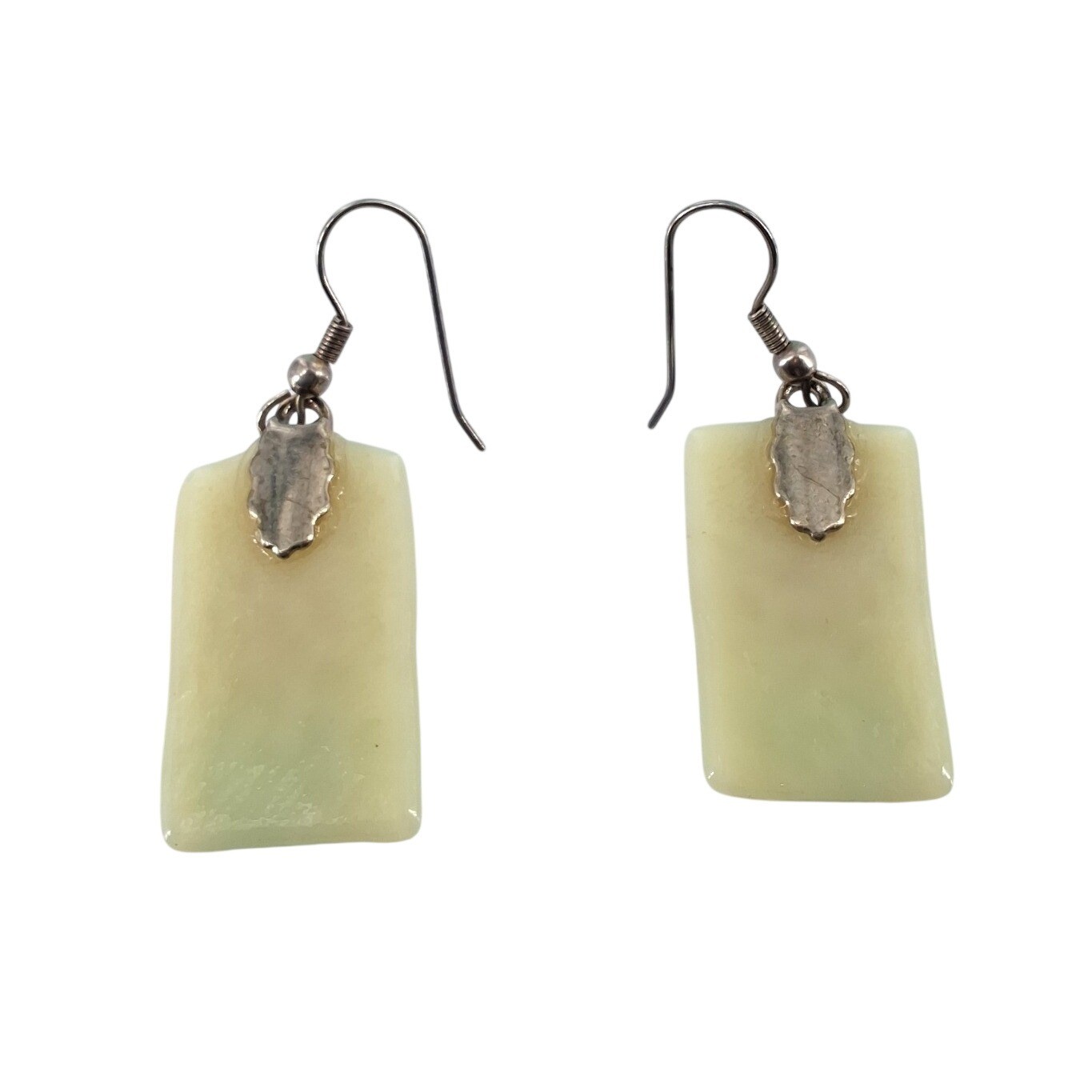Handmade Sushi Food Resin Drop Earrings Amber Green White Kitschy Novelty - View 3
