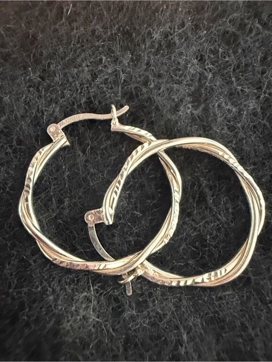 Vintage Taxco Mexico 925 Sterling Silver Teardrop Dangle Earrings Patina - View 21