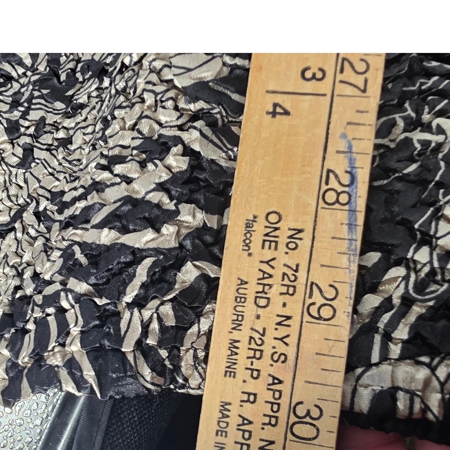 ABC Collection Asian-Inspired Chrysanthemum Black Texture Hooded Coat Jacket S - View 15