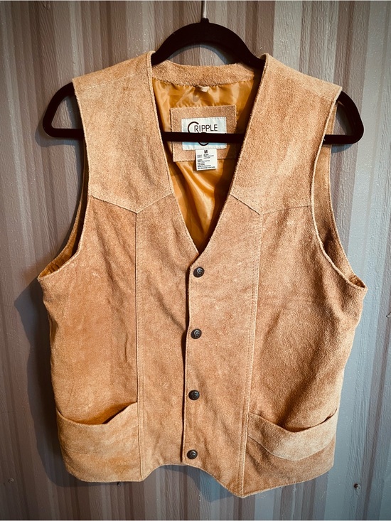 Cripple Creek Mens Brown Genuine Leather Western Cowboy Vest ML3061A Large - View 10
