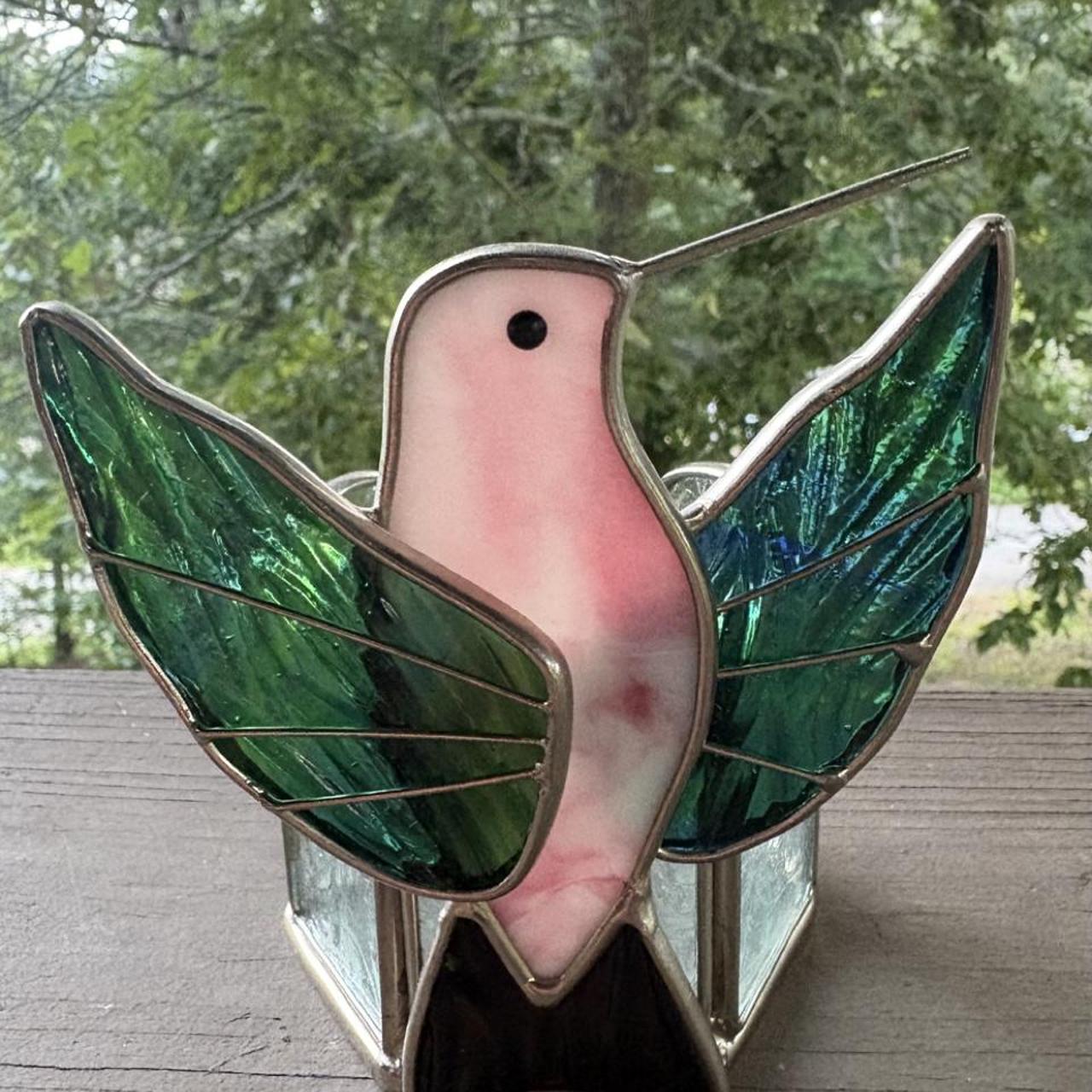 World Market Set of 2 Metal Tea Tins Hummingbird Garden Peacock - View 14