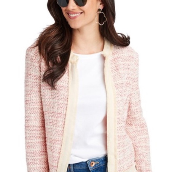 Vineyard Vines Womens Burnt Orange Corduroy Blazer Jacket Whale Lining Size 12 - View 18
