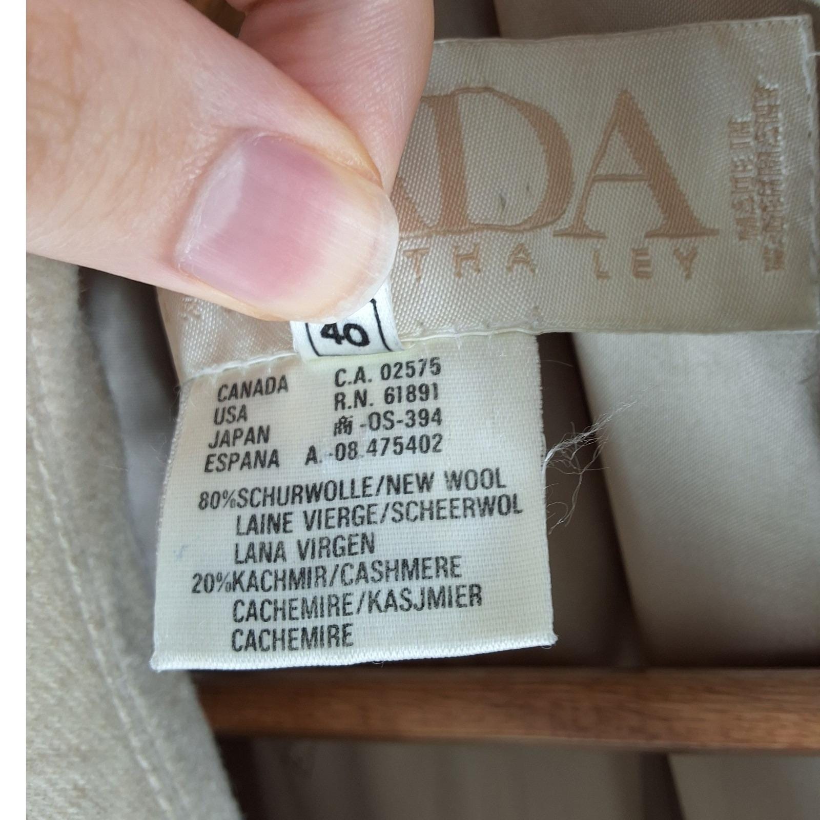 Escada by Margaretha Ley Vintage Wool Cashmere Double Breasted Blazer 40 - View 6